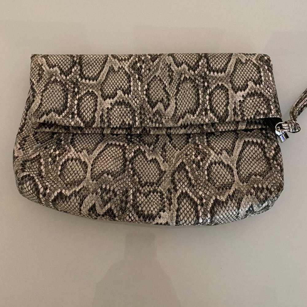 Oversized Snakeskin Clutch/Purse